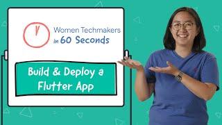 How to build and deploy an app in Flutter in 60 seconds