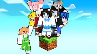 Mèo Simmy Và Hero Team  Thử Thách Sinh Tồn Trên 1 Khối Đất Duy Nhất Trong Minecraft