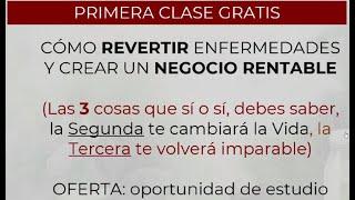 PRIMERA CLASE  GRATIS DIETÉTICA NATURAL  VANDER. Dr. Nelson