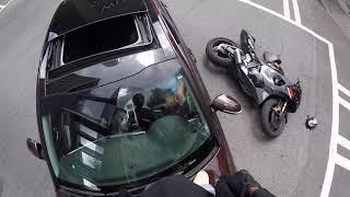 ANGRY BIKES STOMPS WINDSHIELD + WORST ACCIDENTS 