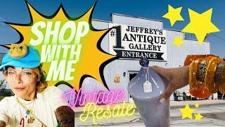 “She Said Jeffery’s” SHOP WITH ME  VINTAGE RESALE  ANTIQUE MALL FINDS  THRIFTING  FLEA MARKET
