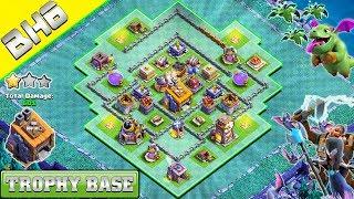 NEW BUILDER HALL 6 BH6 BASE ANTI 1 STAR 2018  BUILDER HALL 6 TROPHY BASE 2018  Clash Of Clans