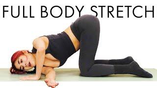 Yoga Full Body Stretching Routine Beginners Restorative Flow Post Workout Muscle Soreness Relief
