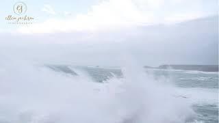 Huge waves at Sennen Cove