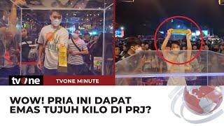 Detik-Detik Pengunjung PRJ Bisa Keluarkan Emas Batangan Seberat 7 Kilogram  tvOne Minute