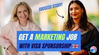 Get a marketing job with visa sponsorship in the UK as an international student