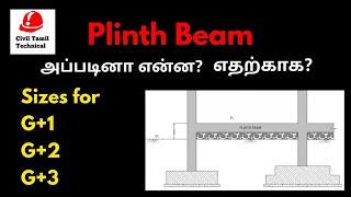 Plinth beam sizes for buildings in tamil-What is plinth beam -civil tamil technical