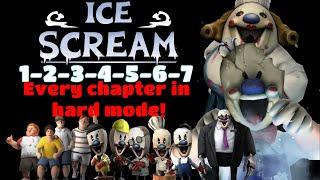 Ice Scream 1-2-3-4-5-6-7 full gameplay in hard mode