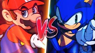 Mario VS Sonic  Sprite Battle