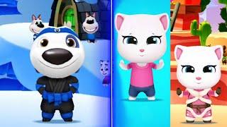 My Talking Angela 2 Android Gameplay King Tom Ninja Hank Officer Angela Danger Hank