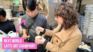 World Latte Art Champion Gets an Apprentice? Ft. @EmileeBryant