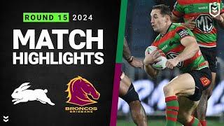 NRL 2024  Rabbitohs v Broncos  Match Highlights