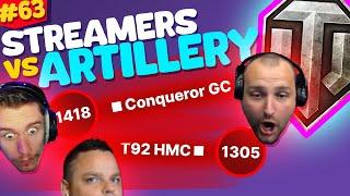 #63 Streamers vs Artillery  World of Tanks Funny Moments