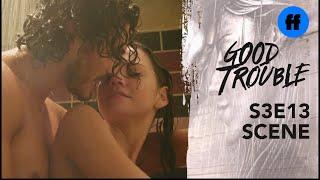 Good Trouble Season 3 Episode 13  Callie and Gaels Steamy Shower Scene  Freeform