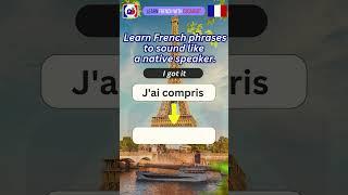 French phrases to sound like a native speaker  #learnfrench