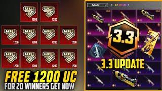 Free 24000 UC For Everyone  New Scar-L Event Get Free Materials  3.3 Update New Pop Battle PUBGM