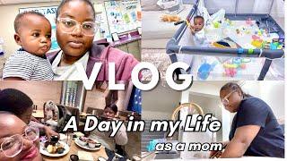 VLOG A DAY IN THE LIFE as a momBABY 6-MONTH DOCTOR APPTAMAZON PackageClean with me