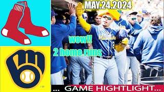 Boston Red Sox vs. Milwaukee Brewers 052424 Today GAME Highlights  MLB Season 2024