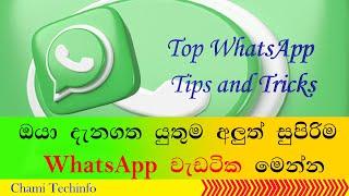 WhatsApp chat lock  edit message  WhatsApp tips and tricks sinhala