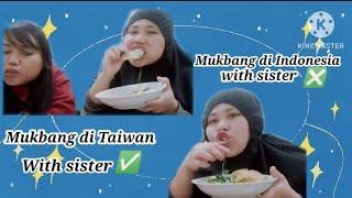 Mukbang Masakan Ndeso Bersama Adik perempuan di Taiwan #tkwtaiwan