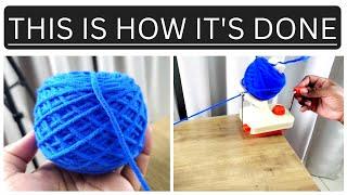 How To Use Yarn Ball Winder Umbrella Swift Set Unboxing and Review