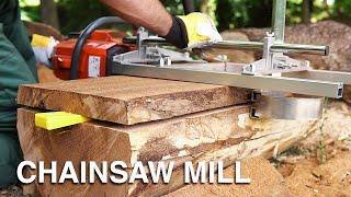 Chainsaw MILL  How to Slab a Log  Simple Cheap Portable