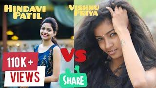 Hindavi patil vs vishnu priya tik tok  hindavi patil  vishnu priya  new tik tok video  seo