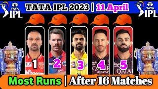 Top 10 Player List Most Runs In IPL 2023  orange cap ipl 2023 list  most runs in ipl 2023