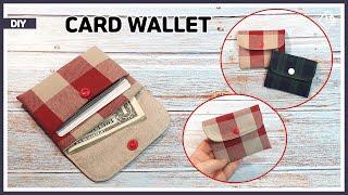 DIY How to make a card wallet easily  mini wallet  sewing tutorial Tendersmile Handmade