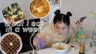 What I eat in a week in Seoul  super easy realistic & semi-healthy Korean food