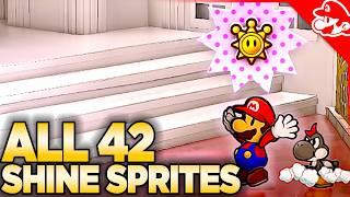 ALL 42 Shine Sprites in Paper Mario The Thousand-Year Door