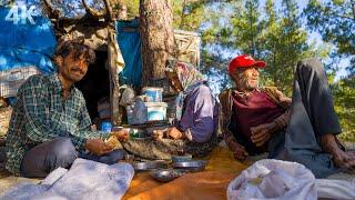 Life in Turkish Mountains-Family Living Without Electricity Documentary-4K