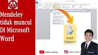 cara mengatasi mendeley tidak muncul di  microsoft word