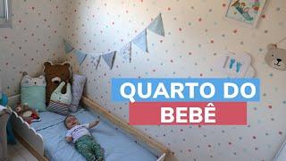 TOUR PELO QUARTO DO BEBÊ  Decoração simples em quarto pequeno