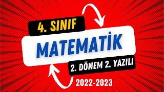 4. Sınıf Matematik 2. Dönem 2. Yazılı  2022-2023 Örnek 1