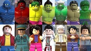 Все Hulks в Lego Videogames 2013 - 2018