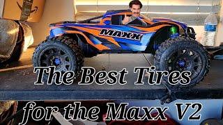 Traxxas Maxx V2 Best Tire Choices Review - Proline - Stock Sledge 3.8