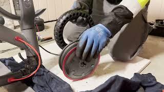 How to Replace Solid Tire in a minute  30 sec on Xiaomi Wheels  E-Wheels  ClassyWalk  English