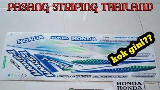 Pasang Striping Thailand Wave 125 i Bahan Kodak Paper  WAVE 125