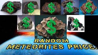 10 Random expensive Meteorite and its value. #meteorite #meteor