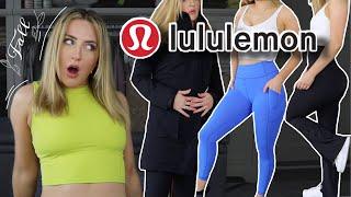 HUGE Lululemon FALL HAUL  Outerwear FLARE Legging and Jeans Try On