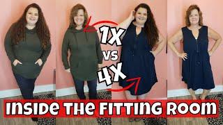 Torrid SIDE-BY-SIDE 1X vs 4X Try-On - Inside the Fitting Room