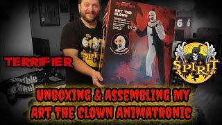 UNBOXING & ASSEMBLING MY ART THE CLOWN ANIMATRONIC FROM SPIRIT HALLOWEEN