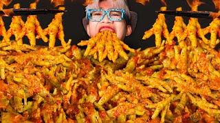 ASMR Kuah Cabe CEKER AYAM Level Iblis 1 Juta *Spicy Chicken Feet Mukbang Eating Sounds