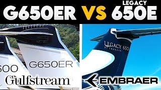 Inside Gulfstream G650ER VS Embraer Legacy 650E Full Comparison