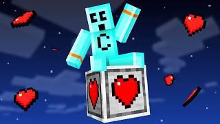 Minecraft but Theres Only One Heart Block