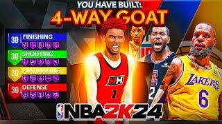 *NEW* 4-Way GOAT Build is the Best ALL-AROUND ISO Build on NBA2K24 This Unstoppable Build is CRAZY