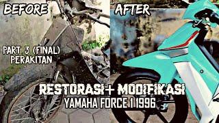 Restoration And Modification Abandoned Motorcycle Yamaha Force 1 1996 2 Stroke  Part 3 Final