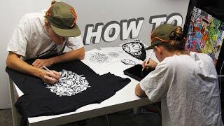 How To Draw T-Shirt Graffiti Black and White