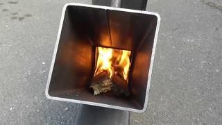 Simple Camping Rocket Stove Build DIY